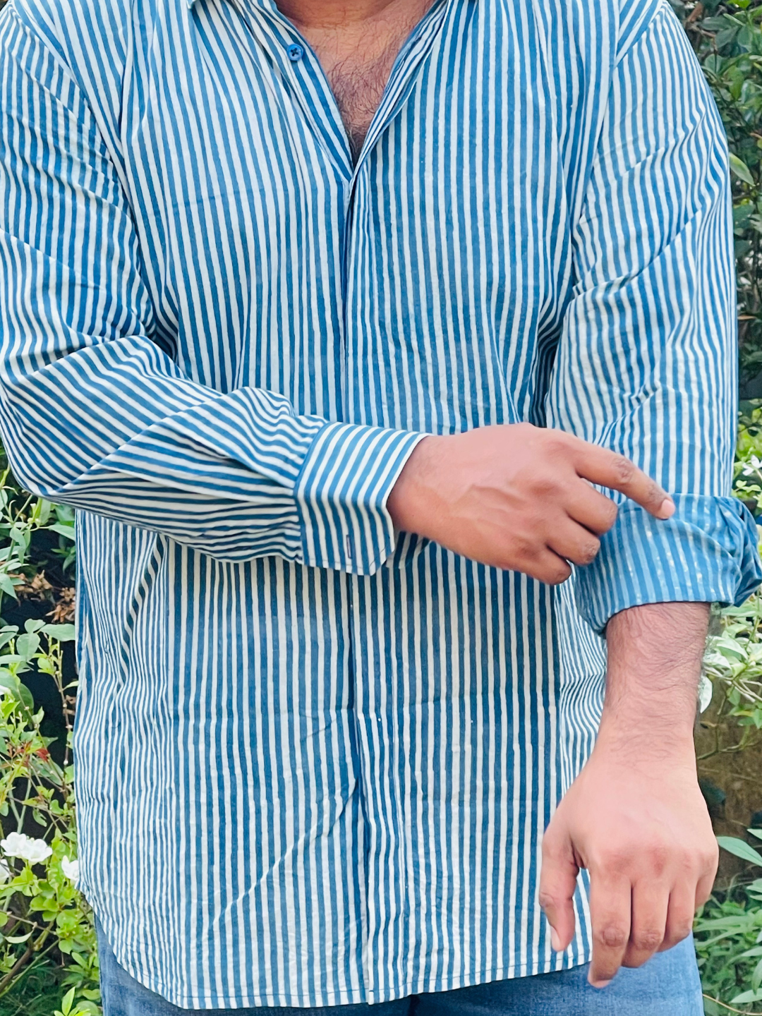 Stream Indigo Full-Sleeve Shirt