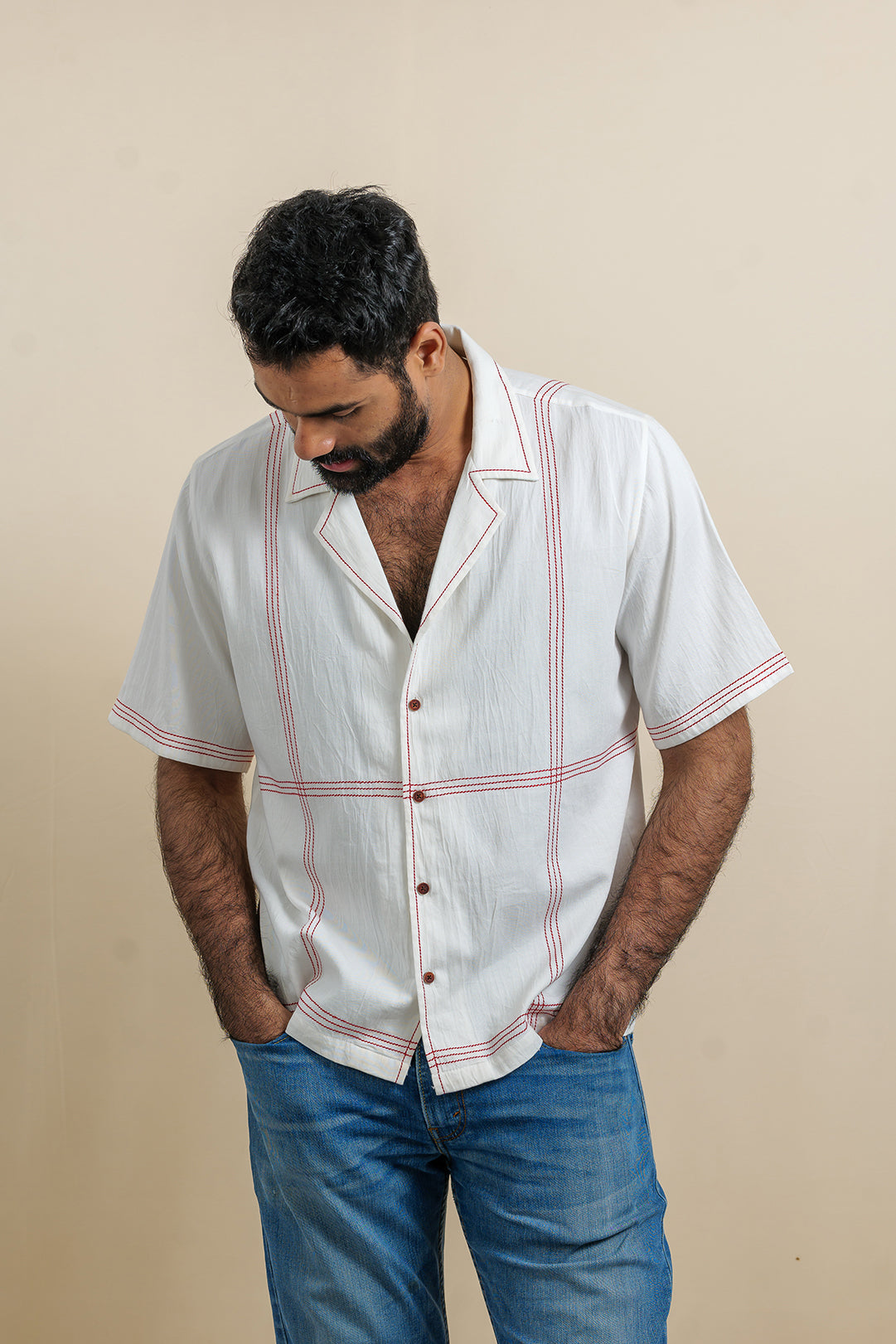 Allure Ayurvedic Cotton Camp Collar Shirt