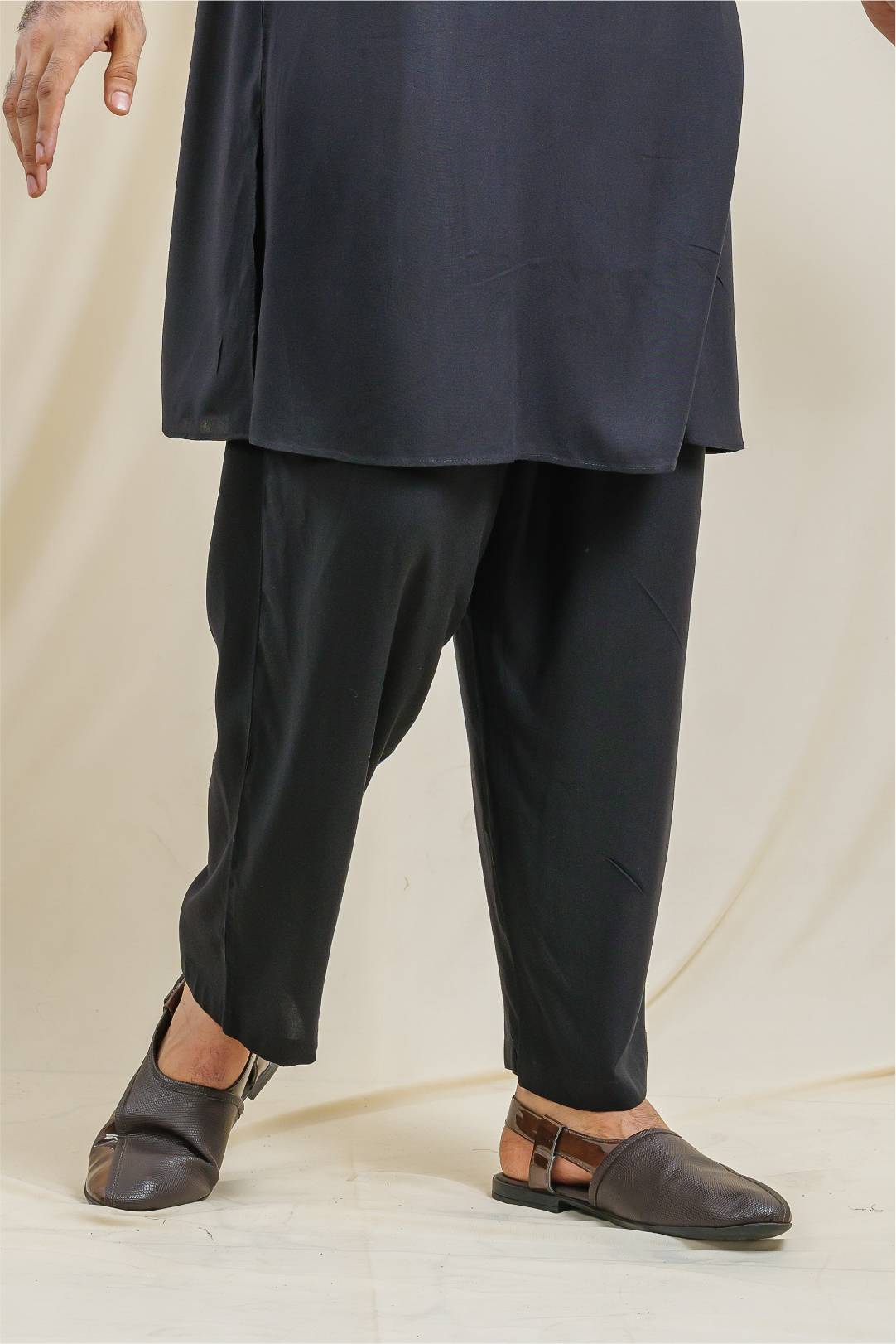 Charcoal Black Ascent Modal Satin Pajama