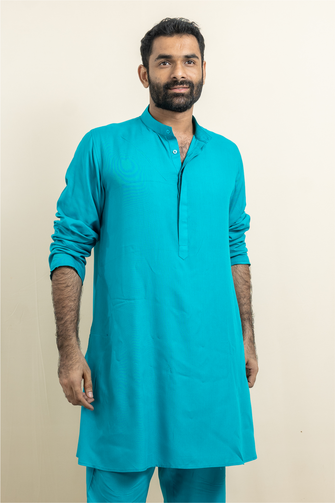 Aqua Ascent Modal Satin Kurta