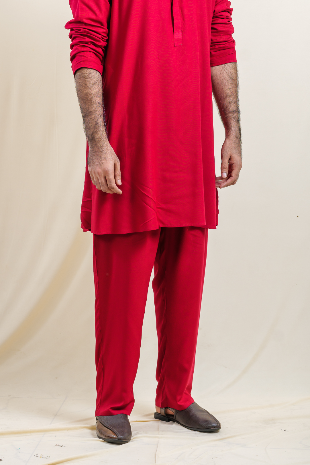 Royal Maroon Ascent Modal Satin Pajama