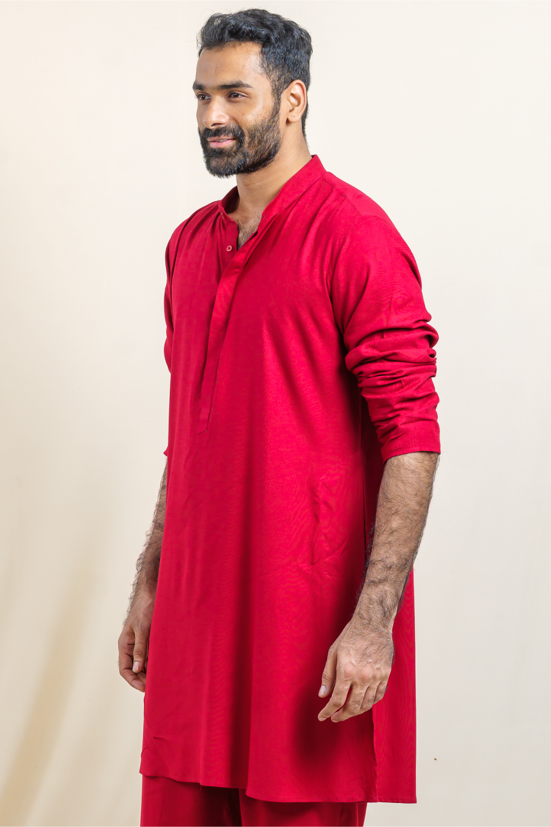 Royal Maroon Ascent Modal Satin Kurta