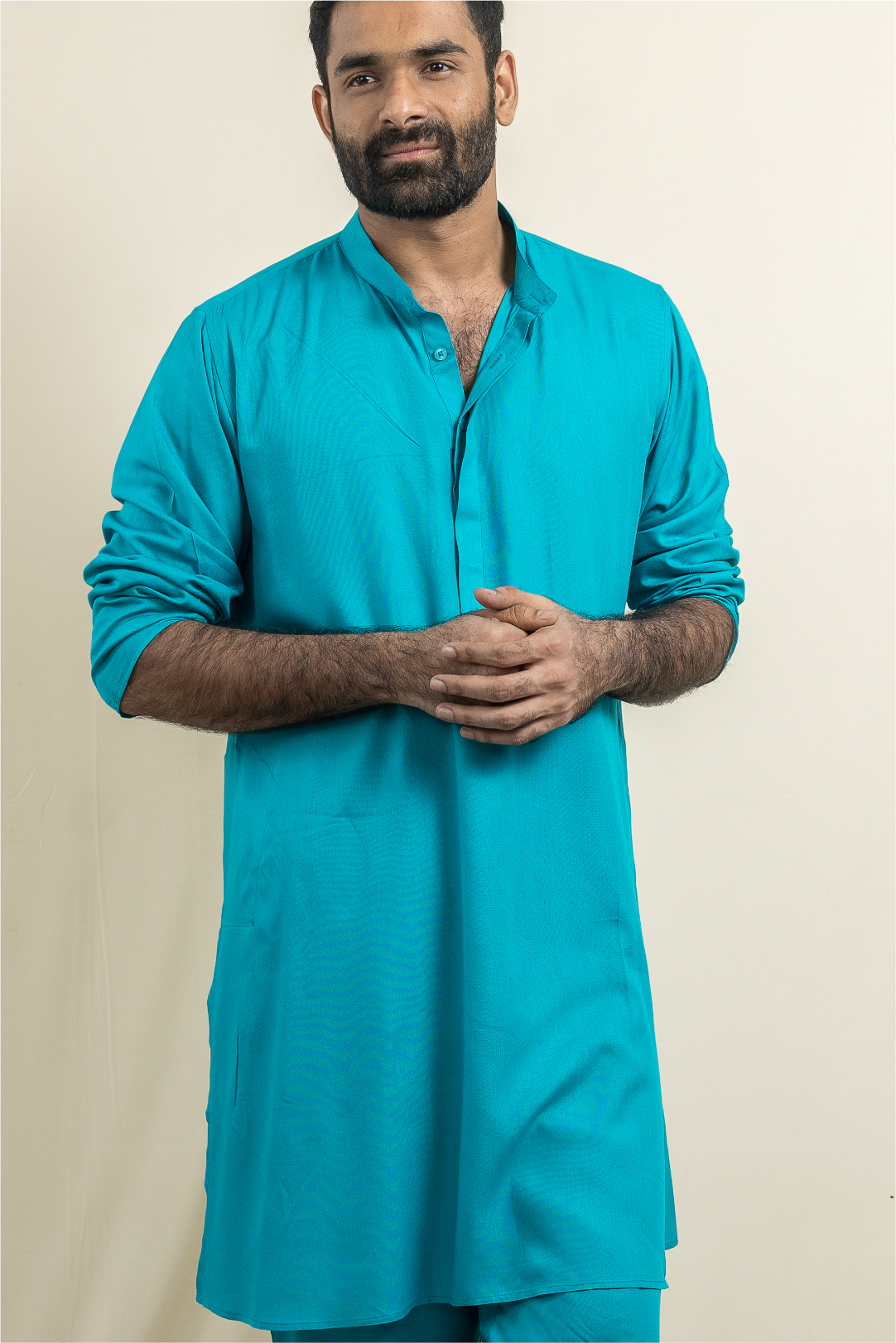 Aqua Ascent Modal Satin Kurta