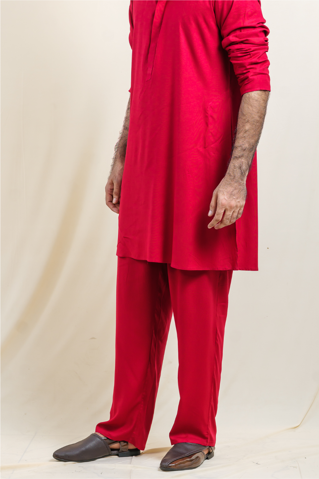 Royal Maroon Ascent Modal Satin Pajama