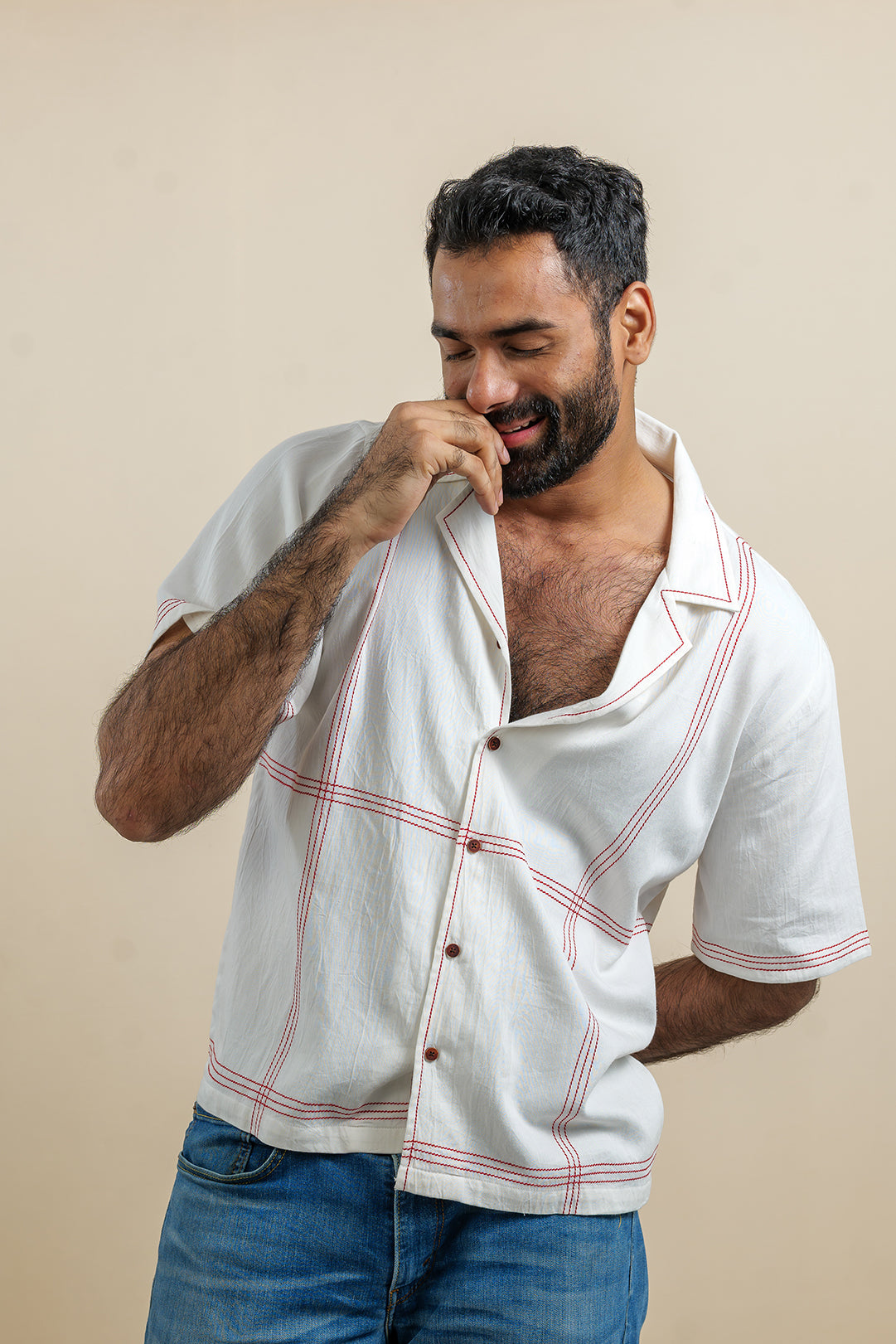 Allure Ayurvedic Cotton Camp Collar Shirt