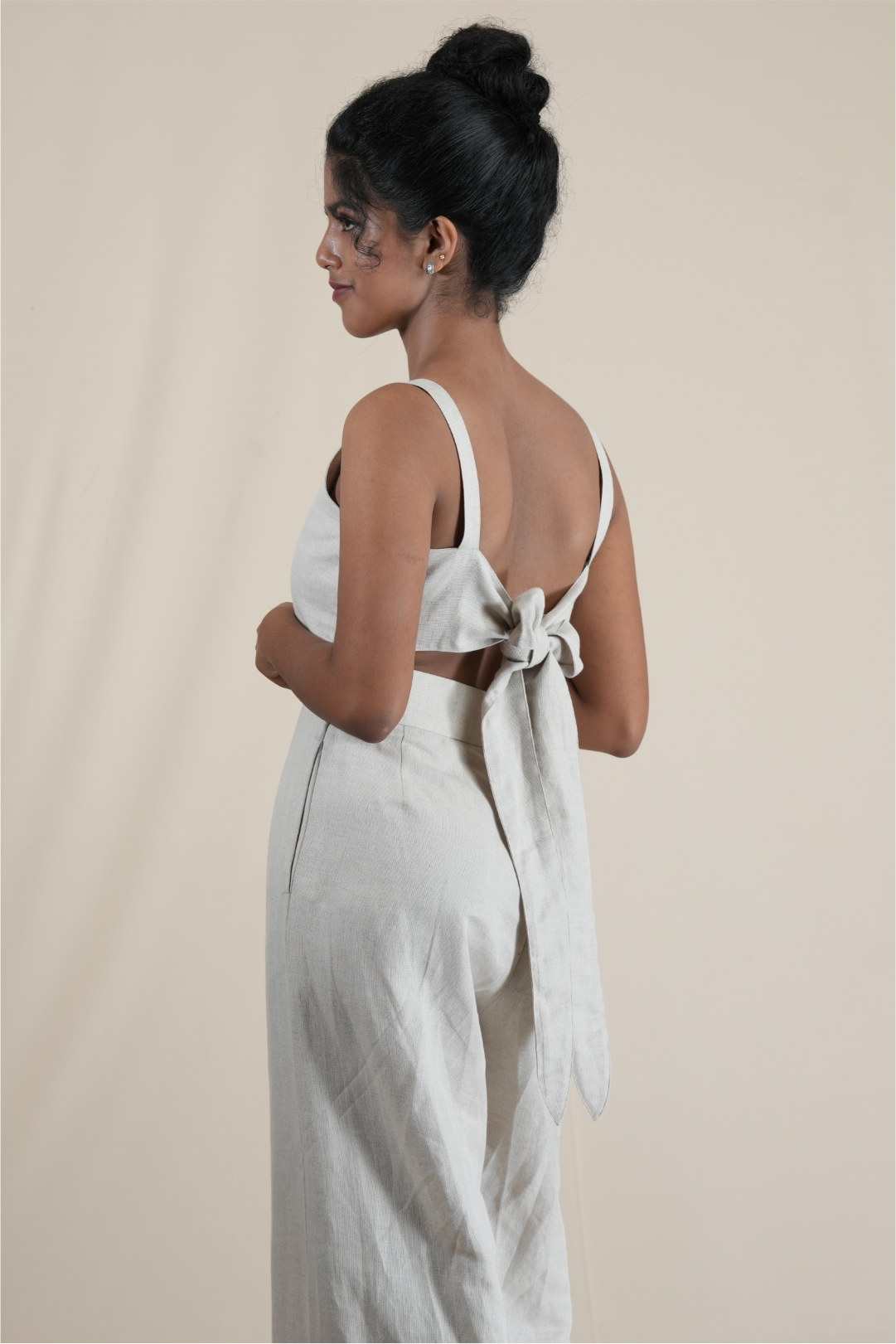 Wind in my hair Organic Linen Jumpsuit | Size XS