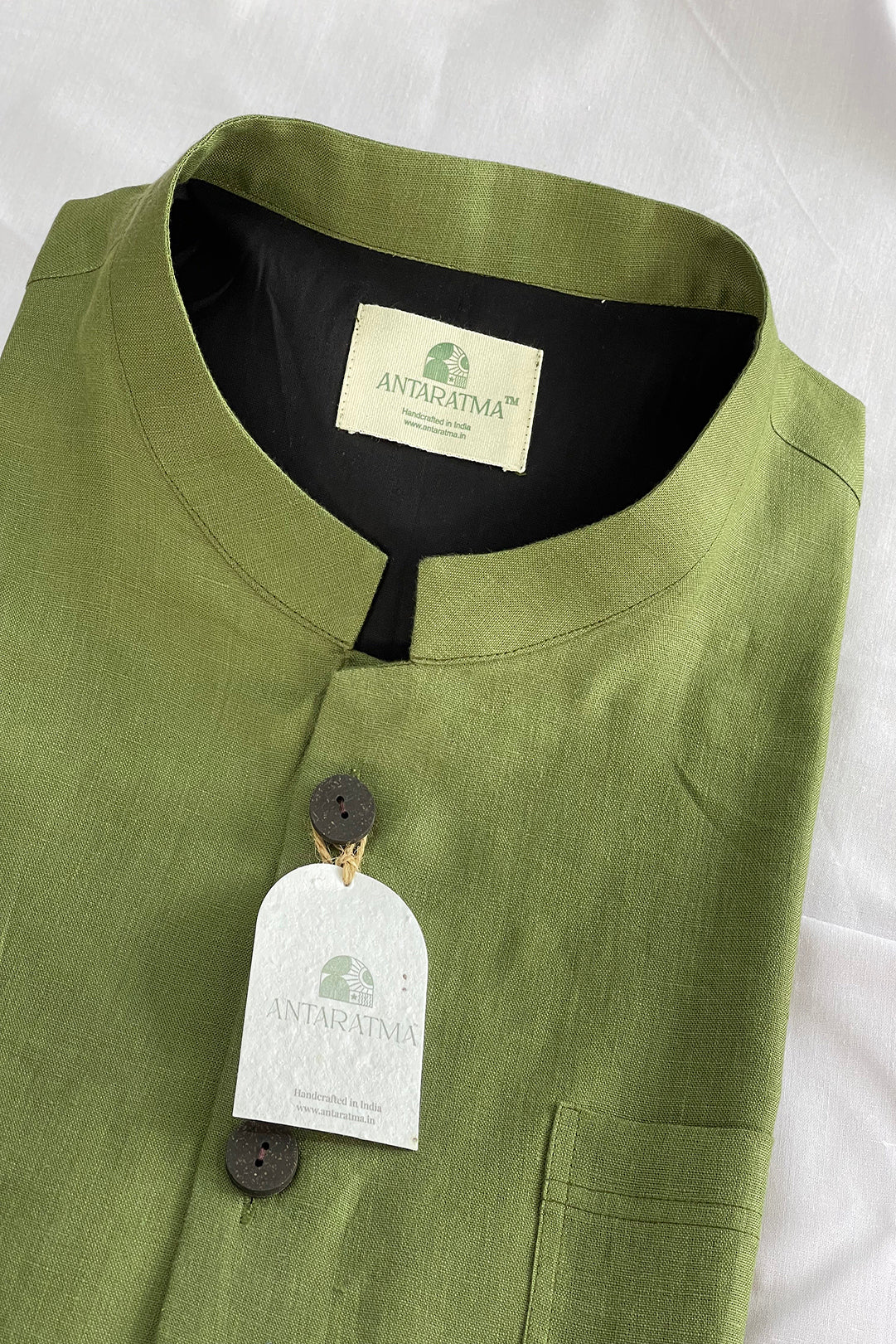 Olive Branch Eternal Hemp Nehru Jacket