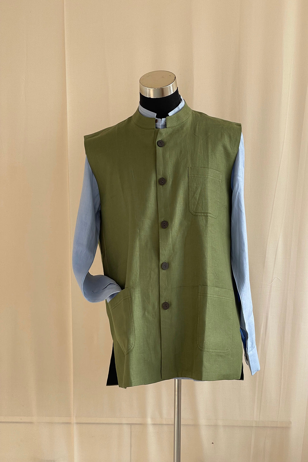 Olive Branch Eternal Hemp Nehru Jacket