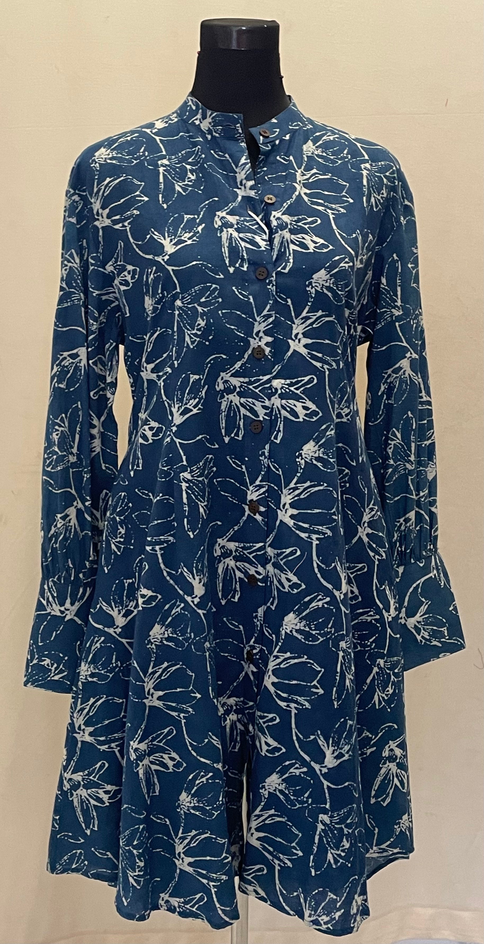 Flora Indigo Shirt Dress