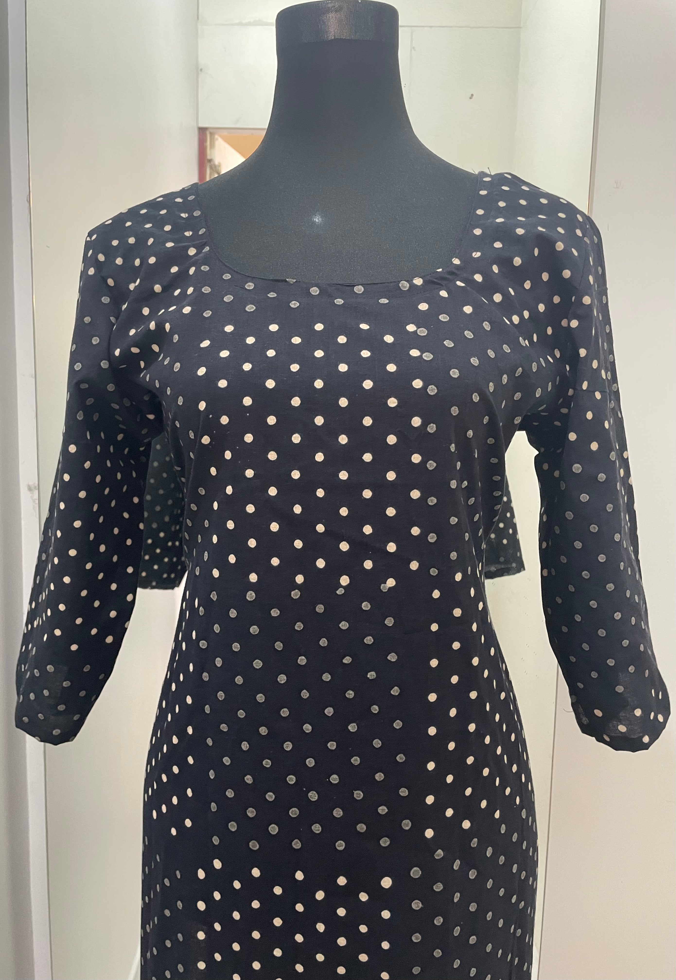 Starry black kurti