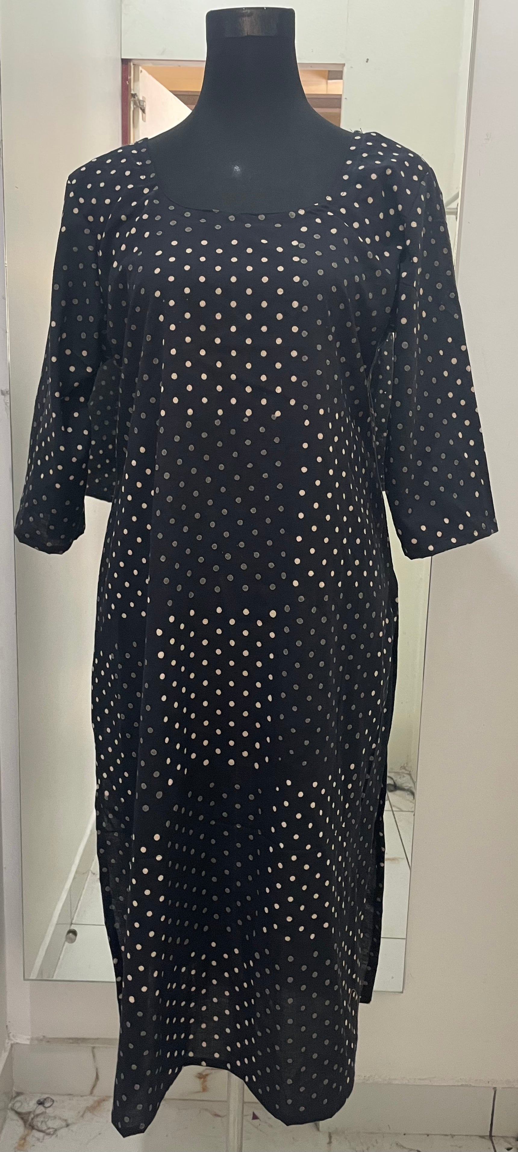 Starry black kurti