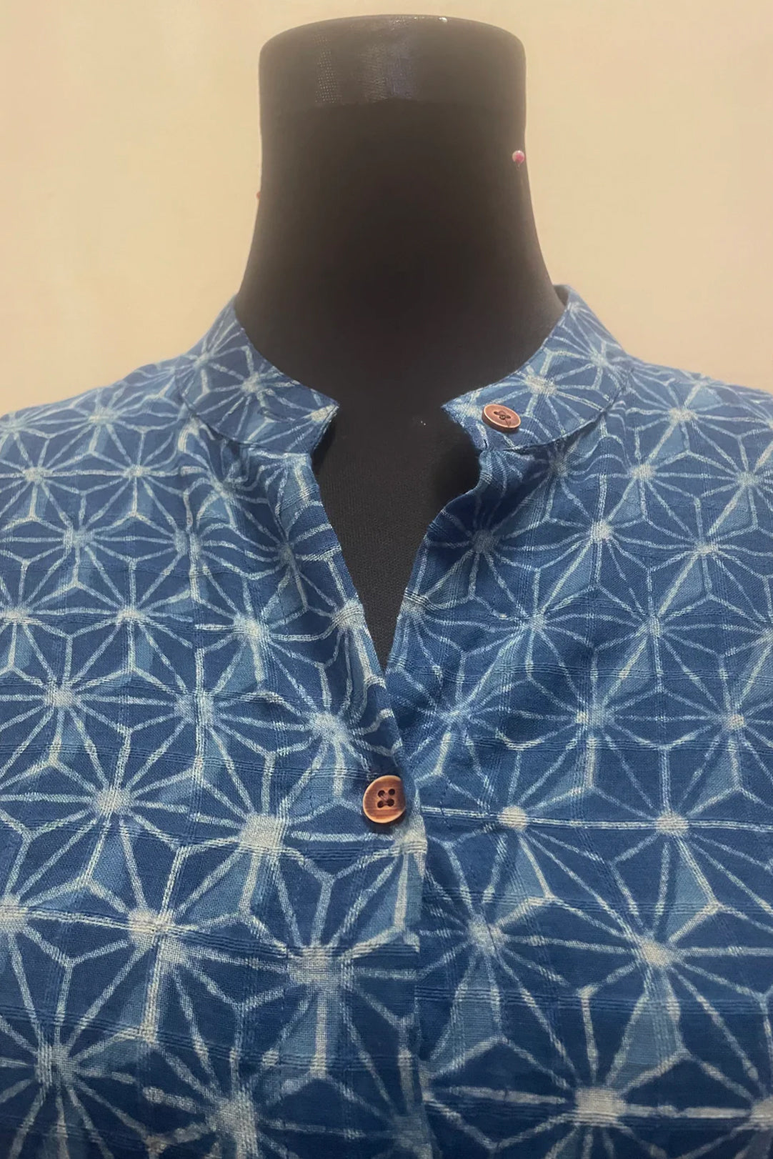 Indigo Slub Cotton Shirt