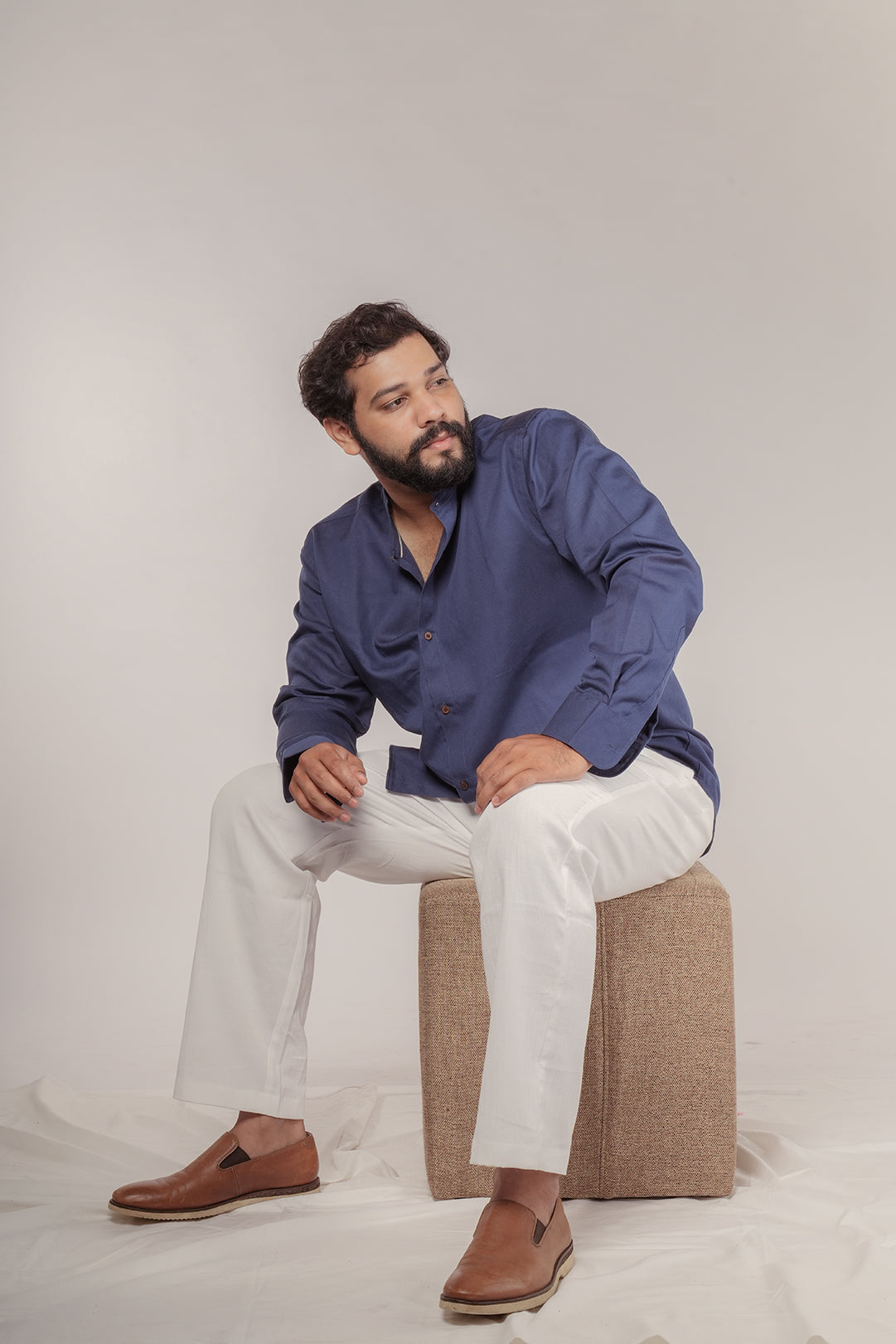 Oasis Ayurvedic Cotton Tapered Trousers