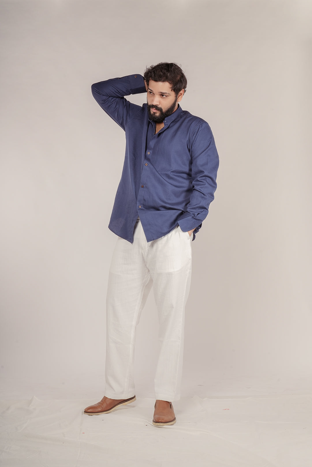 Oasis Ayurvedic Cotton Tapered Trousers