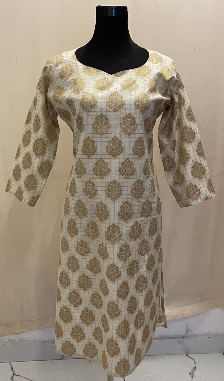 Chanderi Cotton Kurti