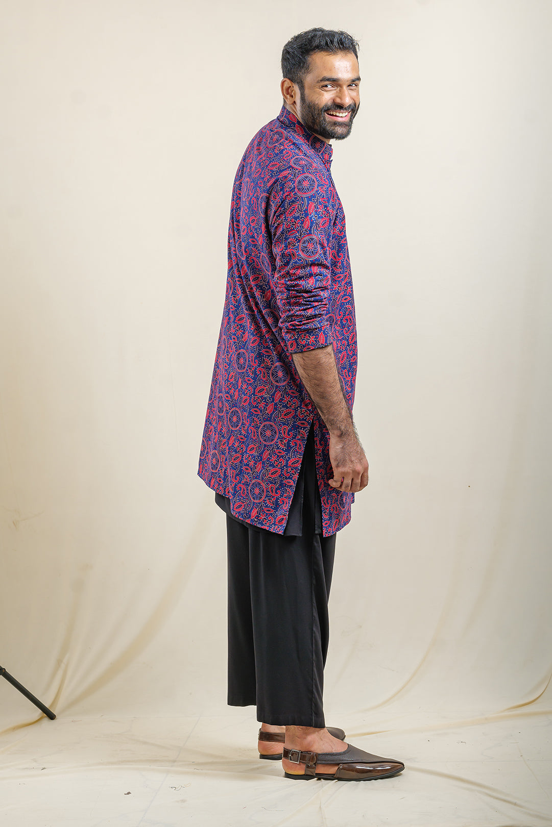 Mehfil Dark Aurora-Astral Reversible Jacket Kurta