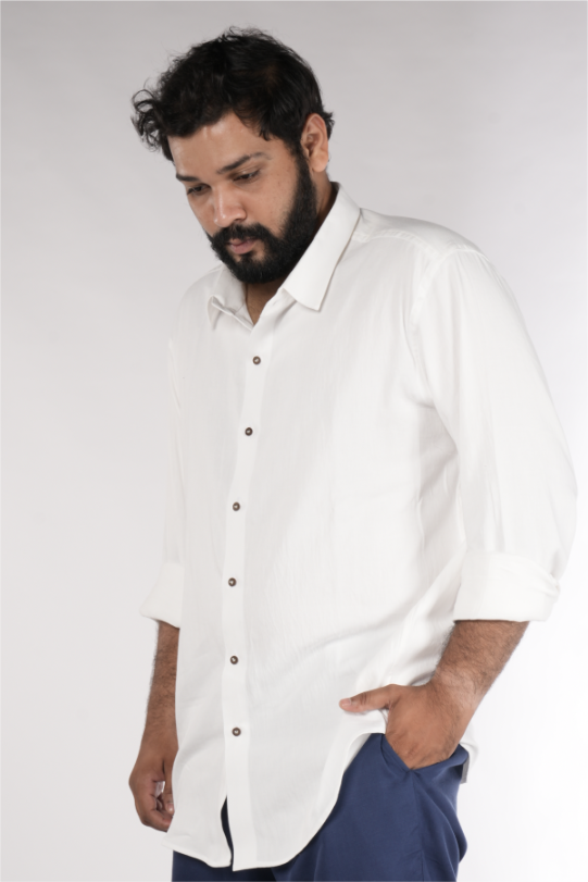 Ayurvedic Cotton Shirt with normal collar