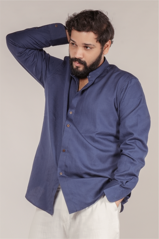 Deep Blue Tencel™ Shirt