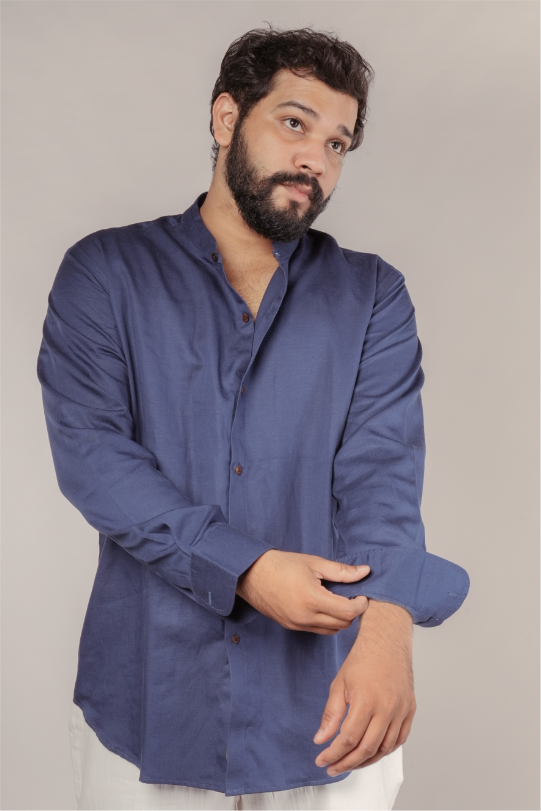 Deep Blue Tencel™ Shirt