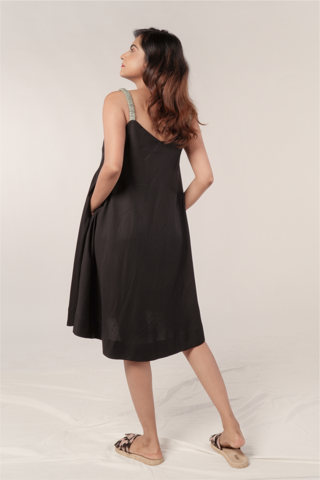 Umbrella dress in Tencel™ Satin